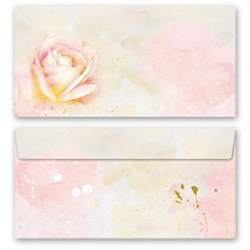Enveloppes à motifs PÉTALES DE ROSE