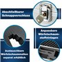 PeakTech 7255 – Mallette Universelle pour Instruments de Mesure, Mallette Robuste en Aluminium, Compartiment à Outils, Rembourra