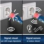PeakTech Testeur de tension AC 1032 sans contact [+lampe de signal LED & vibration] 12-1000 V AC Plage de fonctionnement Détecte