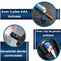 PeakTech Testeur de tension AC 1032 sans contact [+lampe de signal LED & vibration] 12-1000 V AC Plage de fonctionnement Détecte