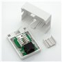 deleyCON 1x Prise Réseau CAT 6 1x Prise RJ45 Montage Mural Ethernet 1 Gbit LAN Câble de Brassage Câble D'installation RAL 9003 B