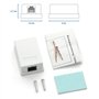 deleyCON 1x Prise Réseau CAT 6 1x Prise RJ45 Montage Mural Ethernet 1 Gbit LAN Câble de Brassage Câble D'installation RAL 9003 B