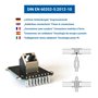 deleyCON 1x Prise Réseau CAT 6 1x Prise RJ45 Montage Mural Ethernet 1 Gbit LAN Câble de Brassage Câble D'installation RAL 9003 B