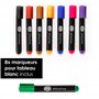 OfficeTree Porte Crayon Magnétique avec 8x Feutres Tableau Blanc - Porte-Crayons Magnétique Accessoire Tableau Blanc - Rangement