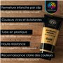 OfficeTree Peintures acryliques métalliques -7x 100 ml - Set de peintures acryliques métalliques à base d'eau - Acrylique métall