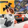 OfficeTree 100 Feuilles de papier en noir - enfants Papier DIN A4 pour bricoler et construire - 130 g/m²