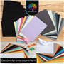 OfficeTree 70x Feuilles Papier Rose A4 130g - 7 Couleurs - Pour Bricoler, Plier & Imprimer - Cartonné Tons Roses - Feuilles Cart