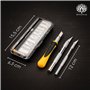 OfficeTree Scalpel de Découpe Set - 16 Pièce - Cutter de Précision avec 3 Scalpel de Precision Différents et 13 Lames - Cuter Pr