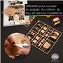 OfficeTree Scalpel de Découpe Set - 16 Pièce - Cutter de Précision avec 3 Scalpel de Precision Différents et 13 Lames - Cuter Pr
