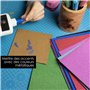 OfficeTree 35x Papier Pailleté A4 250g/m² - 15 Couleurs - Feuille Pailletée de Bricolage et Scrapbooking - Non Autocollant - Pap