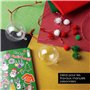 OfficeTree 35x Papier Pailleté A4 250g/m² - 15 Couleurs - Feuille Pailletée de Bricolage et Scrapbooking - Non Autocollant - Pap