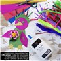 OfficeTree 35x Papier Pailleté A4 250g/m² - 15 Couleurs - Feuille Pailletée de Bricolage et Scrapbooking - Non Autocollant - Pap