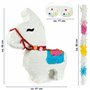 ILP Pinata Lama à Remplir - Amusant pour Les Jeux De Fête d'anniversaire pour Enfants - Piñata - avec Baton Pinata et Masque - 4