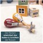 HEJ LØNNE Maracas Bébé en Bois - Ensemble de 2 Maracas - Instrument de Musique Bebe pour Stimuler la Motricité, la Coordination 