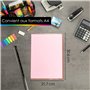 OfficeTree 50x Pochette Plastique A4 Couleur - Pochette Coin Plastique - Chemise Plastique A4 - Pochette Coin - Porte Document