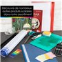 OfficeTree 50x Pochette Plastique A4 Couleur - Pochette Coin Plastique - Chemise Plastique A4 - Pochette Coin - Porte Document