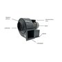 1850m3/h Extracteur d'aspiration Ventilateur centrifuge ventilateurs cenrifuges industriels Soufflerie