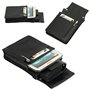 Pochette Tablette Serveur Professionnelle adaptée pour Un iPad Mini Jusqu’à 8 Pouces & Portefeuille Serveur en Cuir de bœuf, Noi
