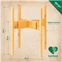 Rubberneck Lot de 2 Supports de Plantes en Bambou - Supports pour Pots de Fleurs Réglables en Bambou - pour l'Intérieur et l'Ext