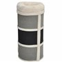 nanook Bella Tonneau à chat en sisal, hauteur 80 cm, diamètre : 35 cm, arbre à chat avec 3 niches, arbre à chat, tour à chat en 