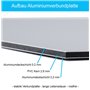 'Panneau PARKING VISITEURS "avec le texte" seulement pour les visiteurs en aluminium/Dibond – 3 mm d'épaisseur 200 x 300 mm