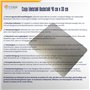Czaja Acier inoxydable – Acier à pizza 6 mm – 40 x 30 cm – Pour pizza et pain croustillants comme au four en pierre | Pierre à p