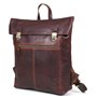 Corno d´Oro Sac à dos antivol de qualité supérieure pour homme et femme - En cuir - Grand sac à dos vintage pour ordinateur port