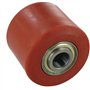 Rollentechnik Roulette en polyuréthane pour transpalette 82 x 90 mm Longueur d'encastrement 94 mm Alésage : 20 mm