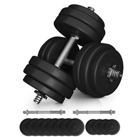 Physionics® Haltère/Poids Musculation - 30kg (2 x 15)