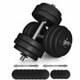 Physionics® Haltère/Poids Musculation - 30kg (2 x 15)