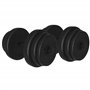 Physionics® Haltère/Poids Musculation - 2x15/20kg