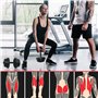 Physionics® Haltère/Poids Musculation - 2x15/20kg, Plastique, 2 Barres Courtes, 4 Fermoirs d’Étoile, Ø25mm - Disques Fitness, Se