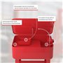TIMBERTECH® Fontaine de Nettoyage Atelier - 80L, 26W Pulvérisation, Pinceau, Tuyau Flexible, Brosse de Lavage, Panier Amovible -
