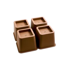 Design61 Rehausseur de meubles Rehausseur de lit Rehausseur de table Pied d’éléphant Hauteur env. 10 cm 4 pièces pour pieds jusq