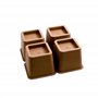 Design61 Rehausseur de meubles Rehausseur de lit Rehausseur de table Pied d’éléphant Hauteur env. 10 cm 4 pièces pour pieds jusq