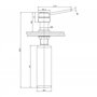 Distributeur de savon d'installation Despenser - chrome 250ml Bain et Cuisine
