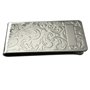 SILBERKANNE Pince à billets en filigrane avec champ de gravure 6 x 3 cm - Plaqué argent de qualité supérieure - Finition de qual