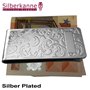 SILBERKANNE Pince à billets en filigrane avec champ de gravure 6 x 3 cm - Plaqué argent de qualité supérieure - Finition de qual