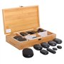 Appareil de chauffage aux pierres chaudes de 5,5 ou 18 litres - en acier inoxydable pour le massage aux pierres chaudes - affich