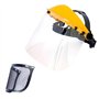 Viwanda Lot de 3 protections faciales professionnelles avec visière en polycarbonate et visière en maille