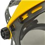 Viwanda Lot de 3 protections faciales professionnelles avec visière en polycarbonate et visière en maille, jaune, env. 40 x 20 c