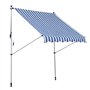 Outsunny Store à Pince avec manivelle réglable en Hauteur Store à Bras articulé Anti-salissures