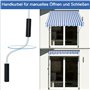 Outsunny Store à Pince avec manivelle réglable en Hauteur Store à Bras articulé Anti-salissures, résistant aux intempéries Store