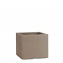Pflanzwerk® Pot de Fleur Cube Jardinière Chocolate 28x28x28cm *Résistant au Gel* *Protection UV* *Qualité européenne*
