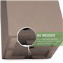 Pflanzwerk® Pot de Fleur Cube Jardinière Chocolate 28x28x28cm *Résistant au Gel* *Protection UV* *Qualité européenne*