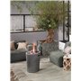 Pflanzwerk® Pot de Fleur Fibre de Verre Tower Jardinière Wood Gris 60x28x28cm XXL *Résistant au Gel* *Protection UV* *Qualité eu