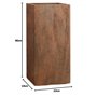 Pflanzwerk® Pot de Fleur Tower Jardinière Brun Roux 60x28x28cm *Résistant au Gel* *Protection UV* *Qualité européenne*