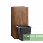 Pflanzwerk® Pot de Fleur Tower Jardinière Brun Roux 60x28x28cm *Résistant au Gel* *Protection UV* *Qualité européenne*