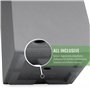 Pflanzwerk® Pot de Fleur Fibre de Verre Cup Ø34cm Gris Jardinière antigel* *Protection UV* *Qualité européenne*