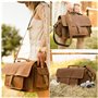 Gusti Cuir studio - Sac pour appareil photo „Noah“ Accessoire photo Tablette 9,7" doublure imperméable en cuir de buffle Waterpr